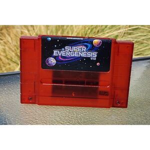 Super Nintendo 3000 in 1 Multi Video Game Cart SNES Retro Gaming Clear Red